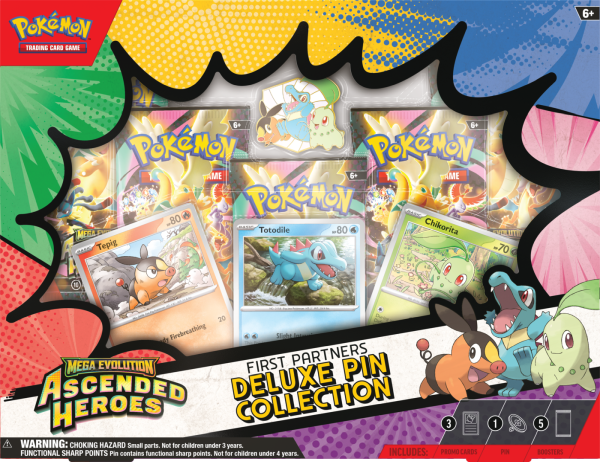 Pokémon TCG: Ascended Heroes - Deluxe Pin Collection - First Partners