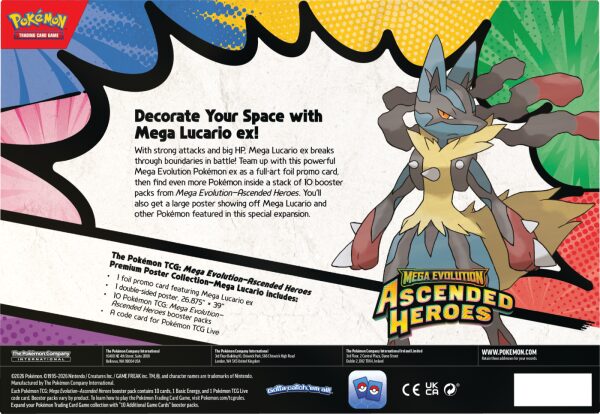 Pokémon TCG: Ascended Heroes - Premium Poster Collection - Mega Lucario