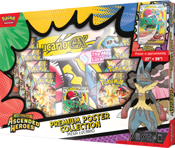 Pokémon TCG: Ascended Heroes - Premium Poster Collection - Mega Lucario