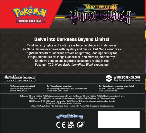 Pokémon TCG: Mega Evolution - Pitch Black - Booster Display (36)