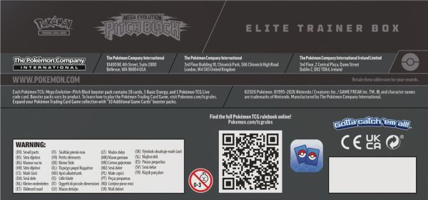 Pokémon TCG: Mega Evolution - Pitch Black - Elite Trainer Box