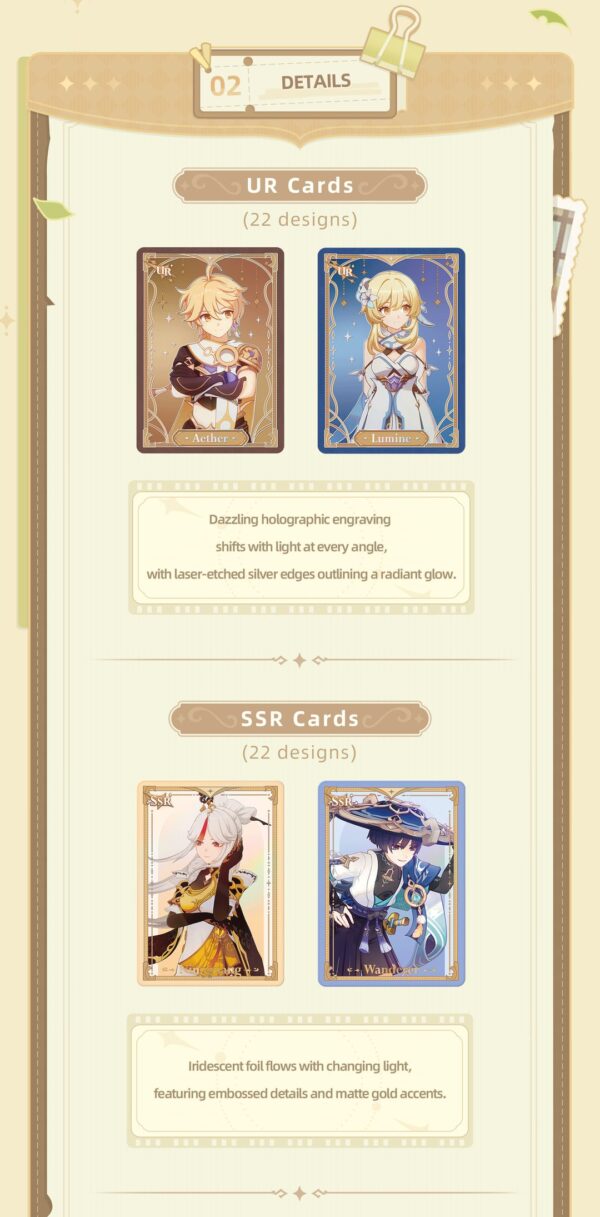 652_552e137f3e2b4a4dad036dc6ff357b47 Genshin Impact - Glowing Travelogue Card Series Vol.1 Box (18) - ENG