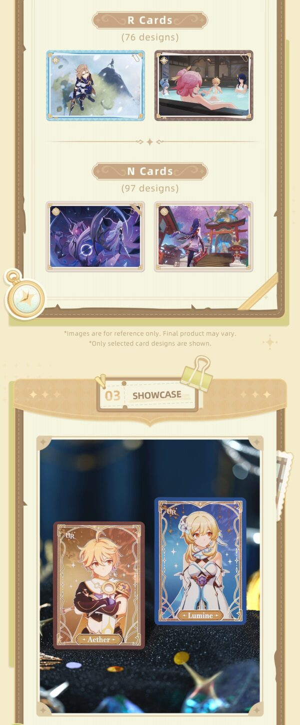 652_8dcee4444f5f40558a59cf0e8e429da6 Genshin Impact - Glowing Travelogue Card Series Vol.1 Box (18) - ENG