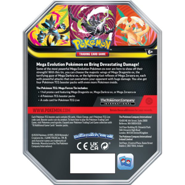 Pokémon TCG: Mega Forces Tin