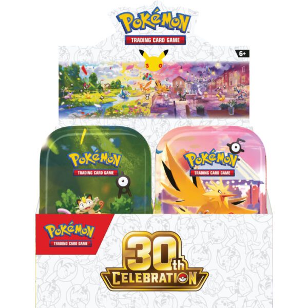Pokemon TCG: 30th Celebration - Mini Tin - MIX Display (10)