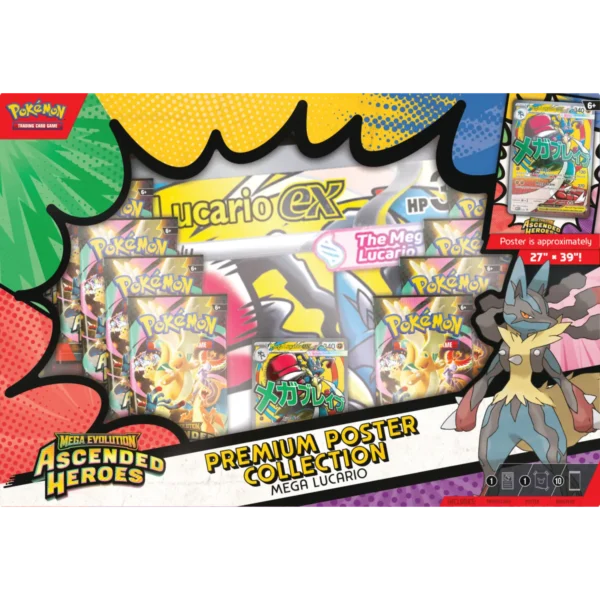Pokémon TCG: Ascended Heroes - Premium Poster Collection - Mega Lucario