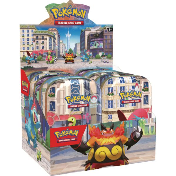 Pokémon TCG: Lumiose City Min Tin Display