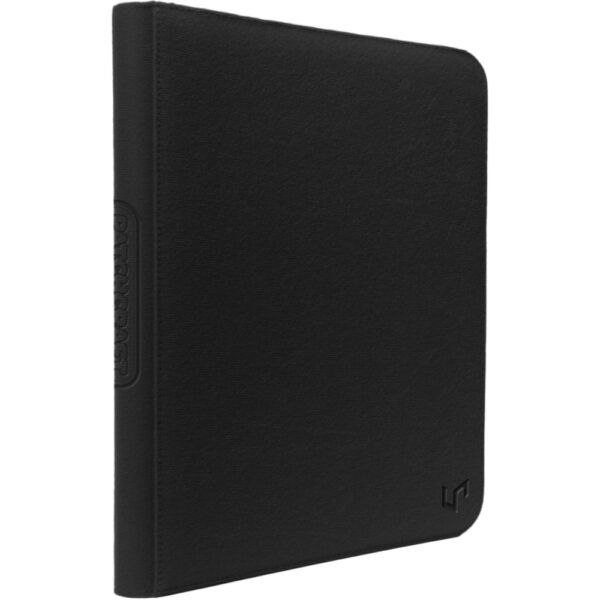 16642-9PKT-ZipPROBinder-PatchCraft-L1-Angle Ultra Pro: Patchcraft - Zippered 9-Pocket PRO-Binder - Black