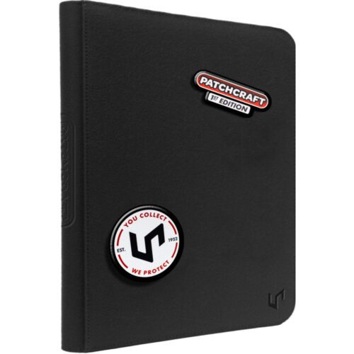 16642-9PKT-ZipPROBinder-PatchCraft-L1-Patched Ultra Pro: Patchcraft - Zippered 9-Pocket PRO-Binder - Black