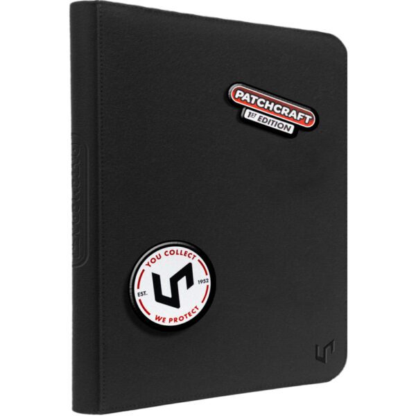 16642-9PKT-ZipPROBinder-PatchCraft-L1-Patched Ultra Pro: Patchcraft - Zippered 9-Pocket PRO-Binder - Black