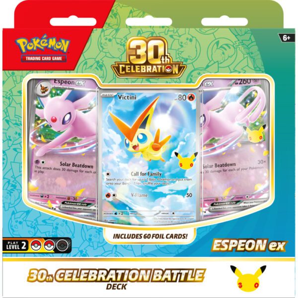 Pokemon-30th-3D-Battle-Deck-Espeon-ex-Front Pokémon TCG: 30th Celebration - Battle Deck - Espeon ex