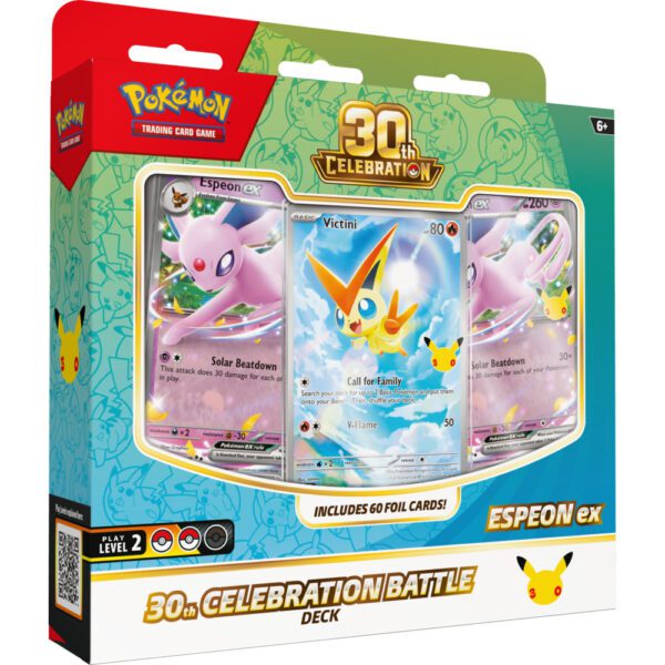 Pokemon-30th-3D-Battle-Deck-Espeon-ex-Left Pokémon TCG: 30th Celebration - Battle Deck - Espeon ex