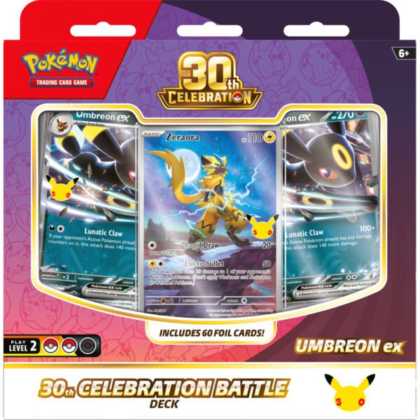 Pokemon-30th-3D-Battle-Deck-Umbreon-ex-Front Pokémon TCG: 30th Celebration - Battle Deck - Umbreon ex