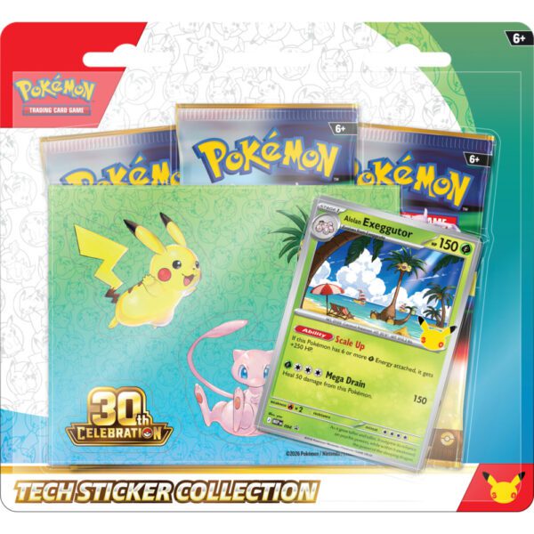 Pokemon TCG: 30th Celebration - Tech Sticker Collection Alolan Exeggutor