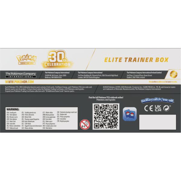 Pokemon TCG: 30th Celebration - Elite Trainer Box