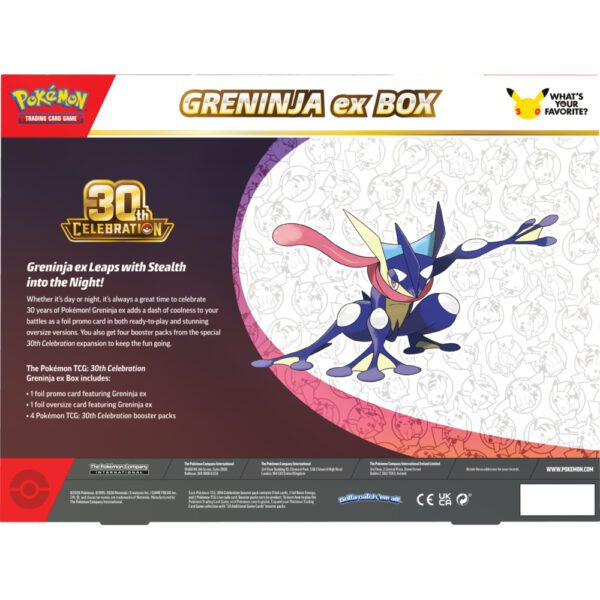 Pokemon TCG: 30th Celebration - Ex Box - Greninja ex