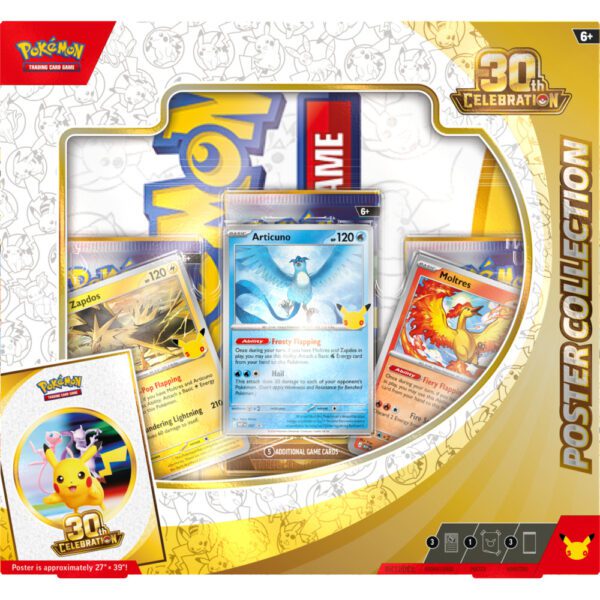 Pokemon-30th-Celebration-3D-Poster-Collection-Front Pokemon TCG: 30th Celebration - Poster Collection