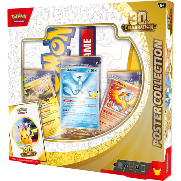 Pokemon-30th-Celebration-3D-Poster-Collection-Right Pokemon TCG: 30th Celebration - Poster Collection