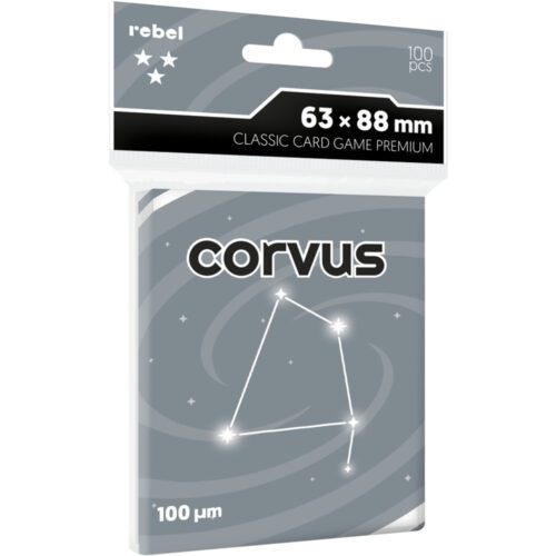 Rebel-koszulki-premium-corvus- Koszulki na karty Rebel (63x88 mm) Corvus Premium, 100 sztuk