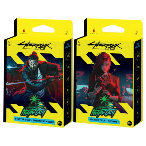 Cyberpunk-TCG-Starter-Deck-Retail PRZEDSPRZEDAŻ Cyberpunk TCG: Welcome to Night City - Retailer Starter Deck